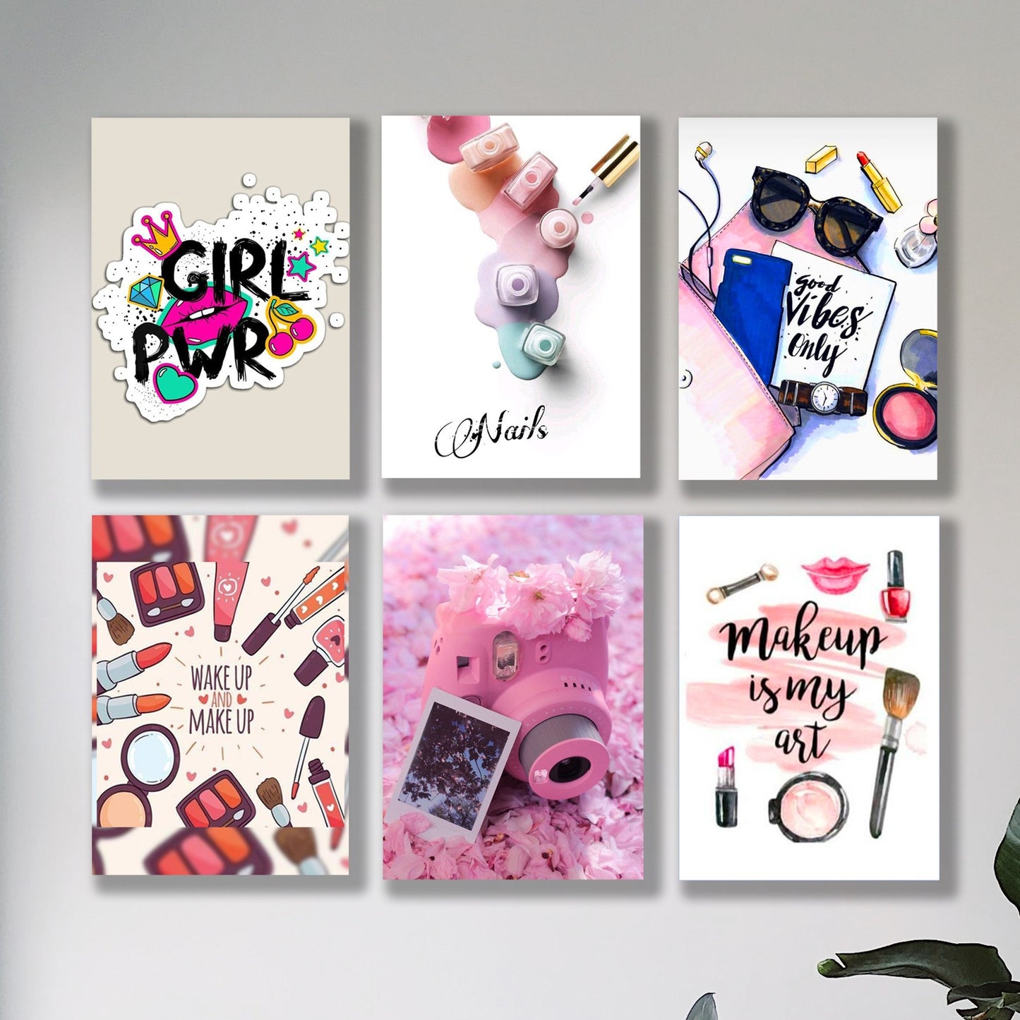 Modern Set of 6 Wall Art Photo Tiles – HD Printed Home Décor