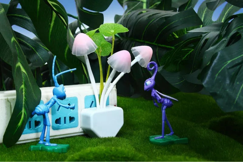 LED Mushroom Night Light – Automatic Sensor Lamp for Bedroom, Nursery & Home (Random Colors)