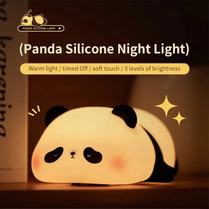 Rechargeable Panda Night Lamp – Soft Silicone LED Bedside Light for Kids & Room Décor
