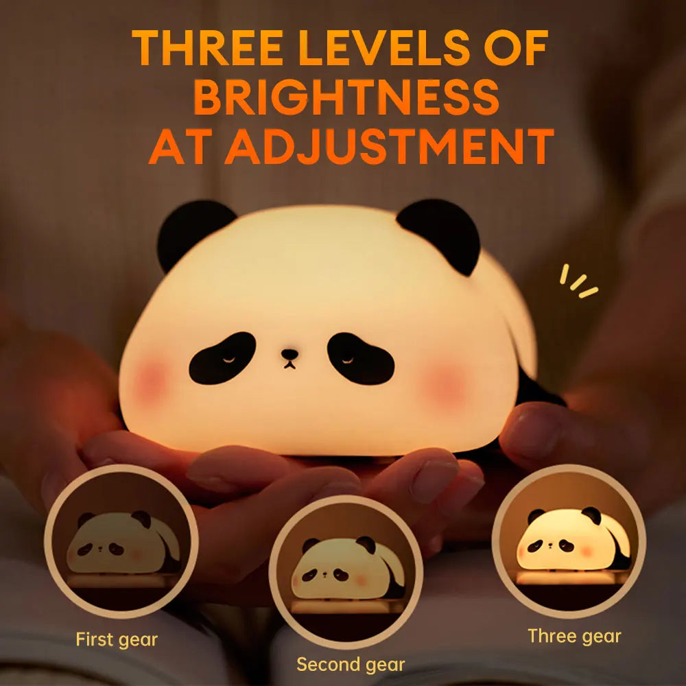 Rechargeable Panda Night Lamp – Soft Silicone LED Bedside Light for Kids & Room Décor