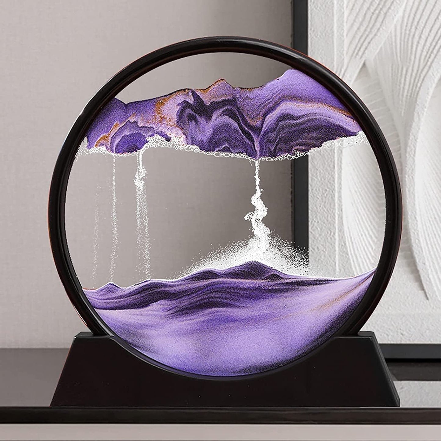 3D Moving Sand Art Lamp – Flowing Sand LED Desk Lamp for Home & Office (Random Color)