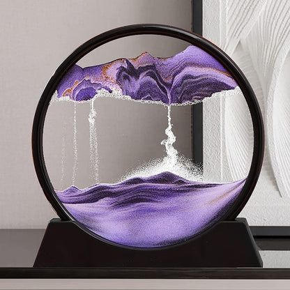 3D Moving Sand Art Lamp – Flowing Sand LED Desk Lamp for Home & Office (Random Color)