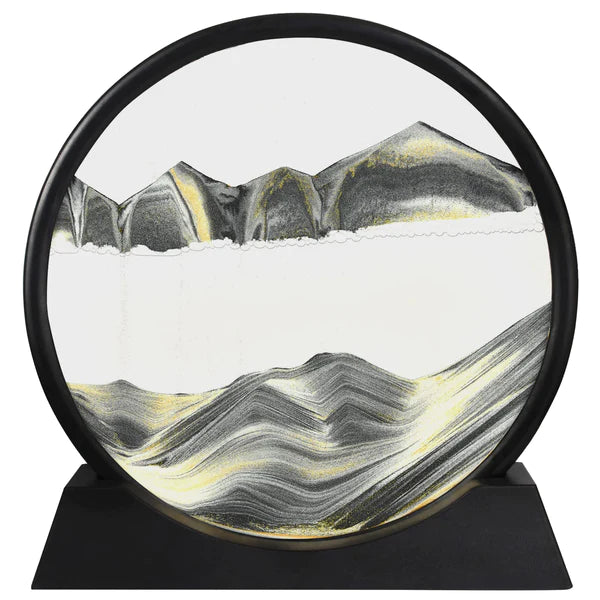 3D Moving Sand Art Lamp – Flowing Sand LED Desk Lamp for Home & Office (Random Color)