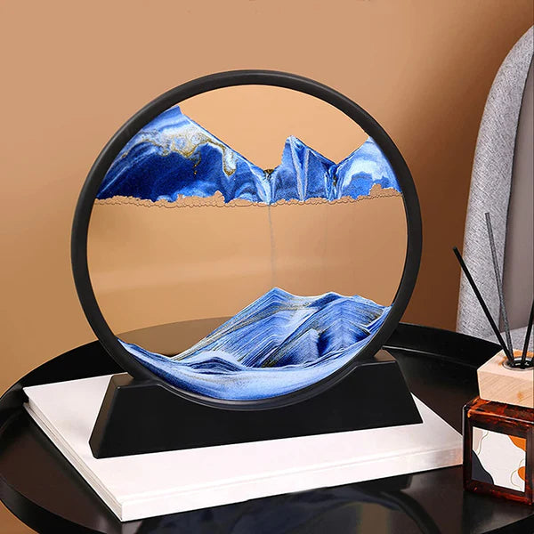 3D Moving Sand Art Lamp – Flowing Sand LED Desk Lamp for Home & Office (Random Color)