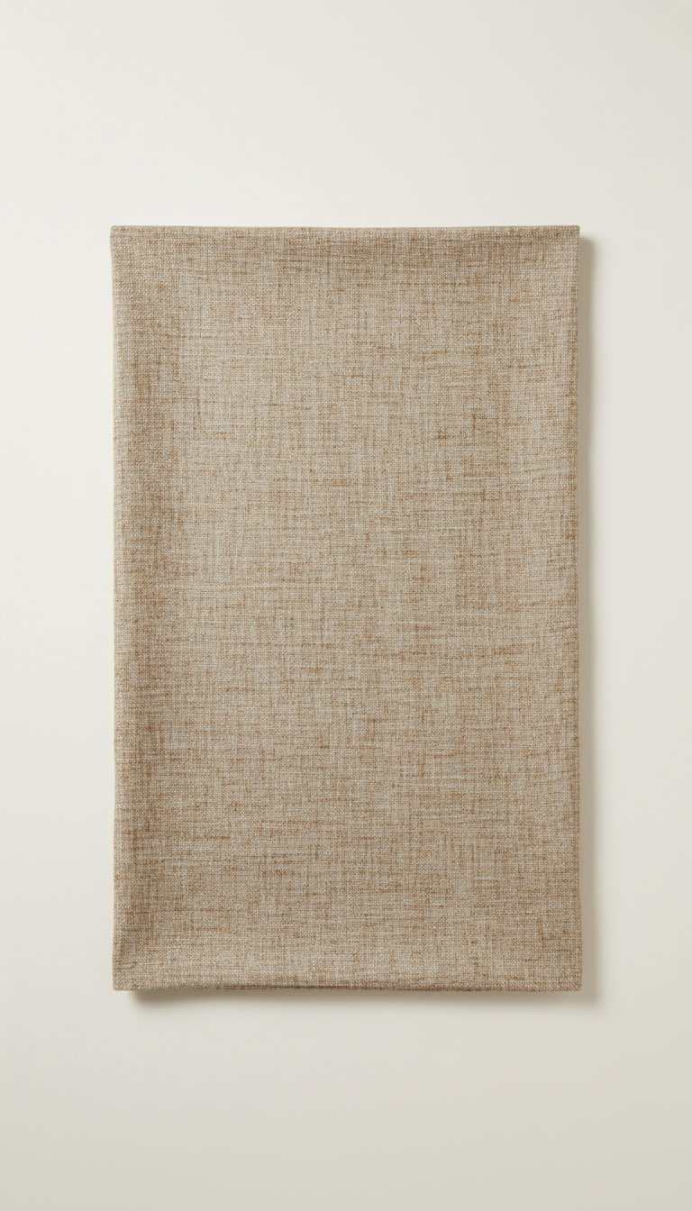 Textured Linen Throw Wheat Color